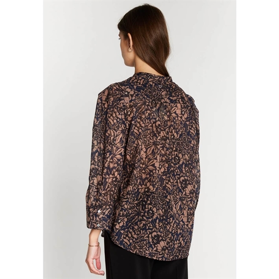 Heartmade Teras Skjorte, Rose Flower Print 